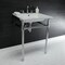 Fauceture KVPB25227W81 Dreyfuss 25" Console Sink W/SS Leg (8", 3 Hole), Wht/Chrome KVPB25227W81 - alternate 7